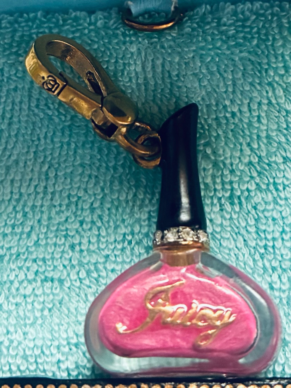 Juicy Couture Pink and Black Perfume Bottle Charm - Picture 3 of 3